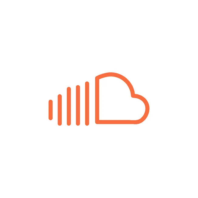 Cloud music icon, digital streaming, cloud storage for music, online music platform, modern media technology, trendy music ic