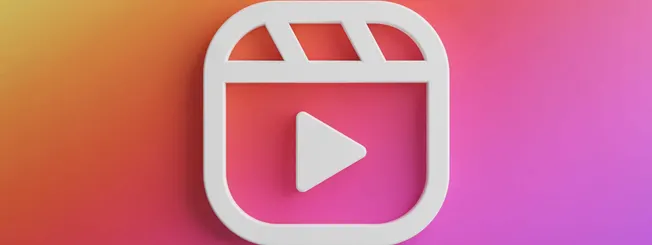 YouTube logo icon on a colorful gradient background.