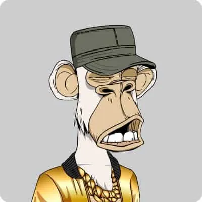 A cartoon monkey wearing a baseball cap, gold chain, and casual jacket, representing modern pop culture and music industry tr