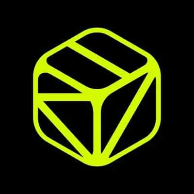 A neon green and black geometric cube logo representing Hypebot, a digital media platform focused on music technology, indust