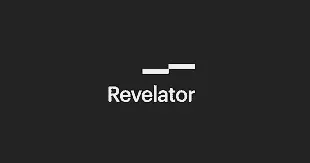 Revelator logo on a dark background, representing a music distribution platform or digital music service.