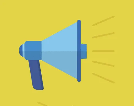 Vocal megaphone icon representing music marketing and promotion, digital communication, and social media amplification.