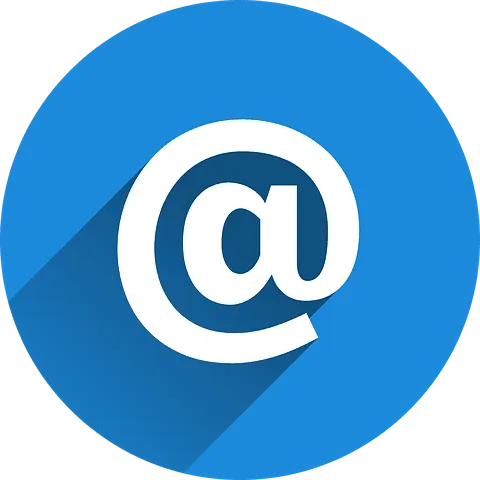 @ symbol icon representing digital communication and email marketing, likely related to music industry news or online platfor