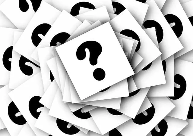 Question mark icons representing uncertainty in music industry trends and digital marketing insights at Hypebot.