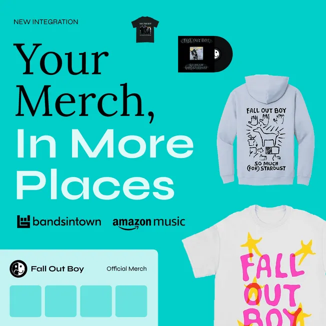Black and white hoodie featuring Fall Out Boy band artwork, with playful hand-drawn design and text, perfect for band merchan