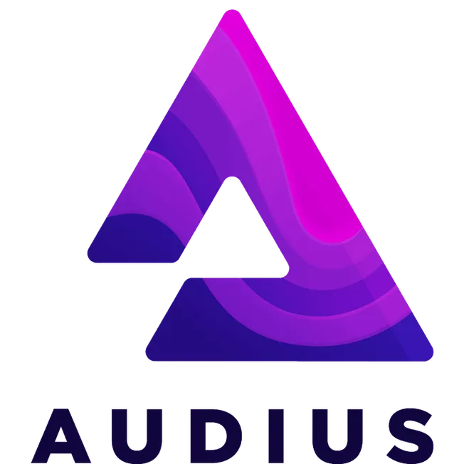 Futuristic purple and pink digital logo design representing music industry innovation for Hypebot and Auidus SEO branding.