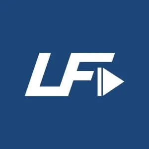 LFT logo on a dark blue background, representing a brand in the music and entertainment industry.