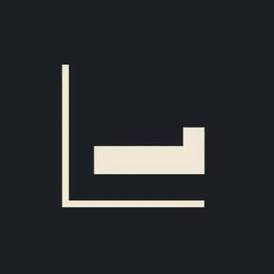 Minimalist black and white line art graph icon representing music industry trends and analytics.