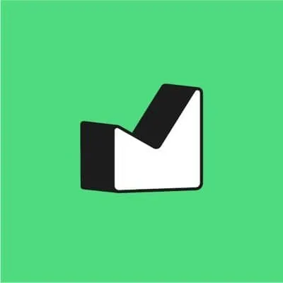 Modern black and white bar chart icon on vibrant green background, representing music industry analytics and data trends for