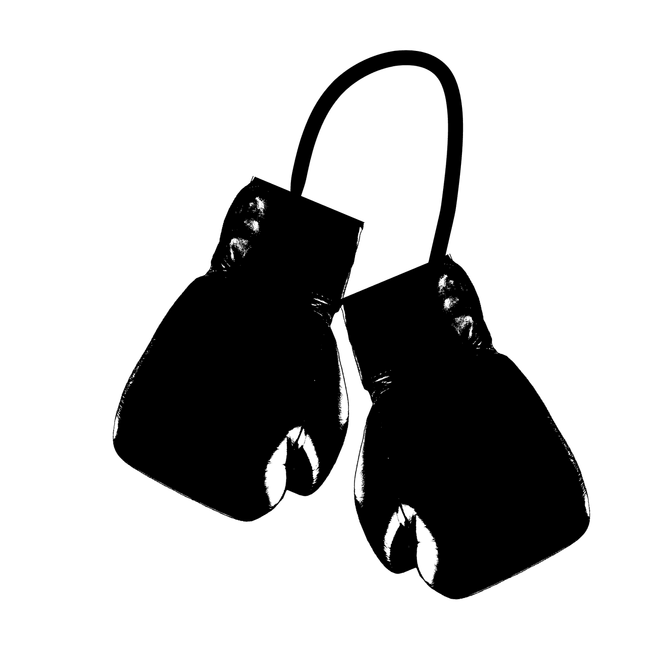 Black silhouette of headphones and a music player, emphasizing music technology and audio equipment for music industry and en