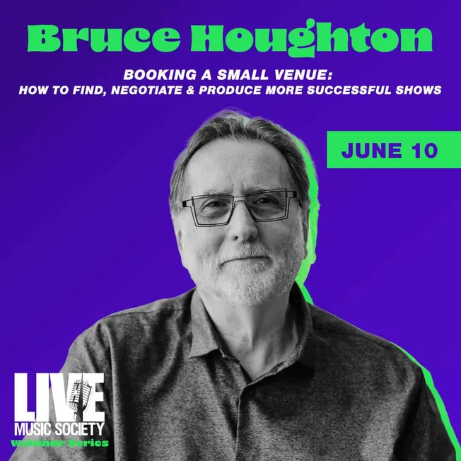 booking a small venue webinar Live Music Society