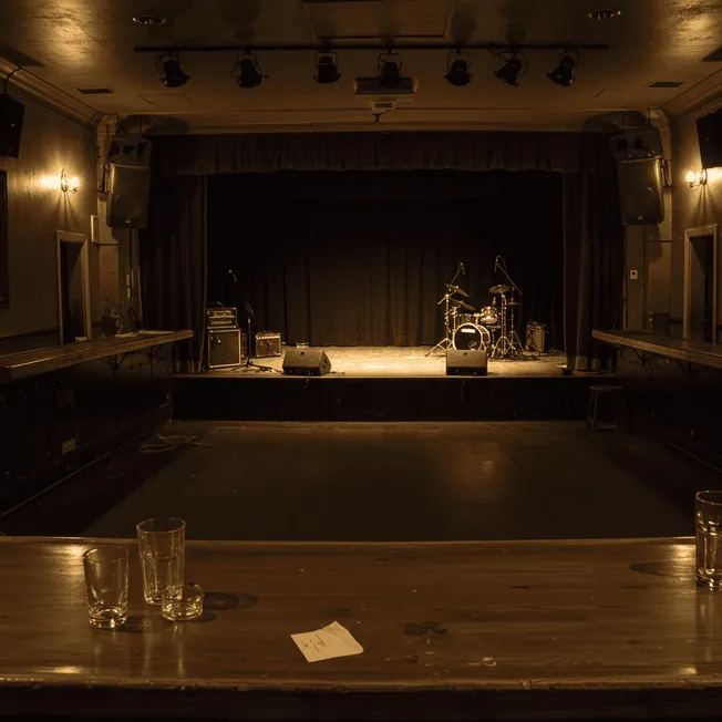 UK nightclubs closed empty stage