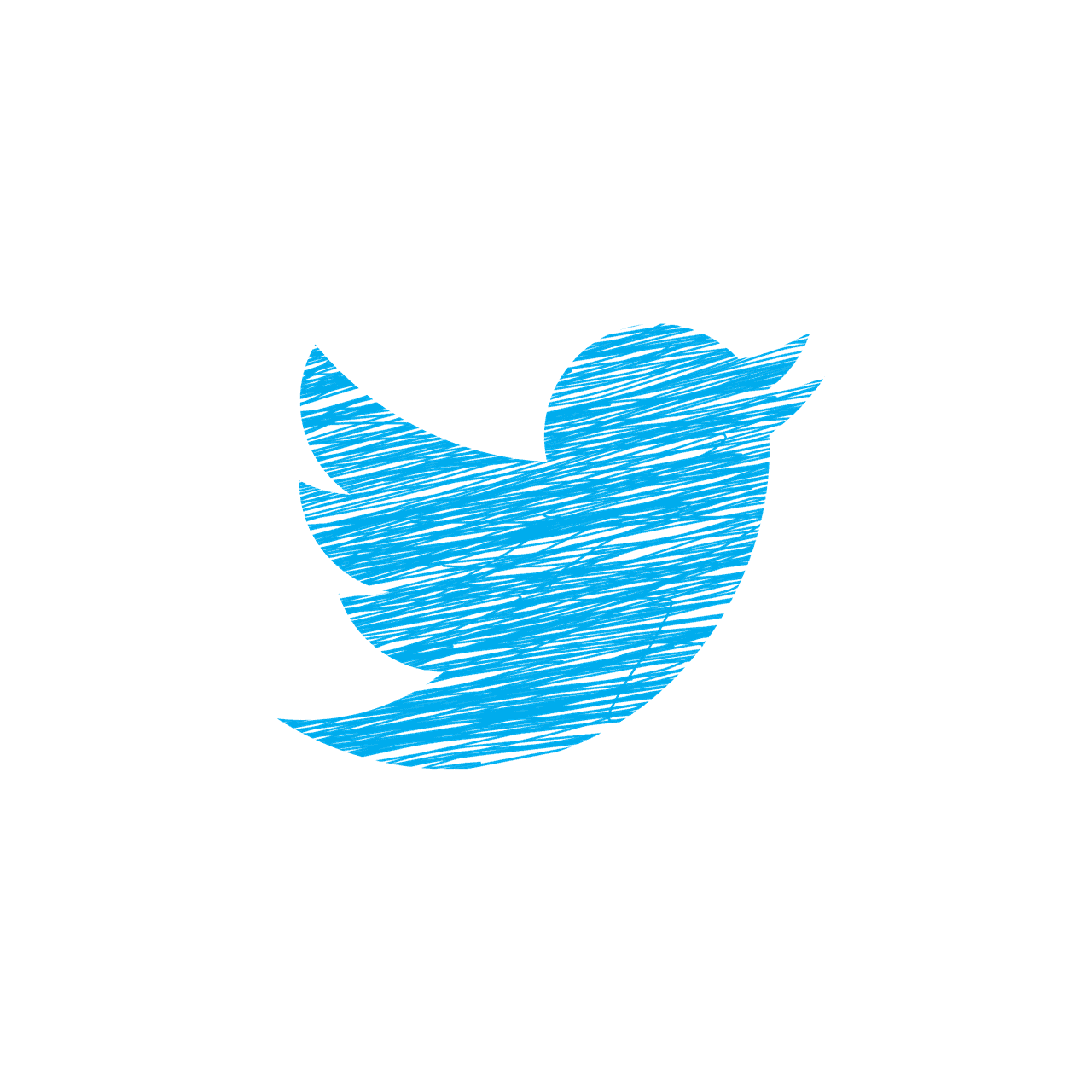 Twitter logo on a blue background, representing social media branding and digital marketing.