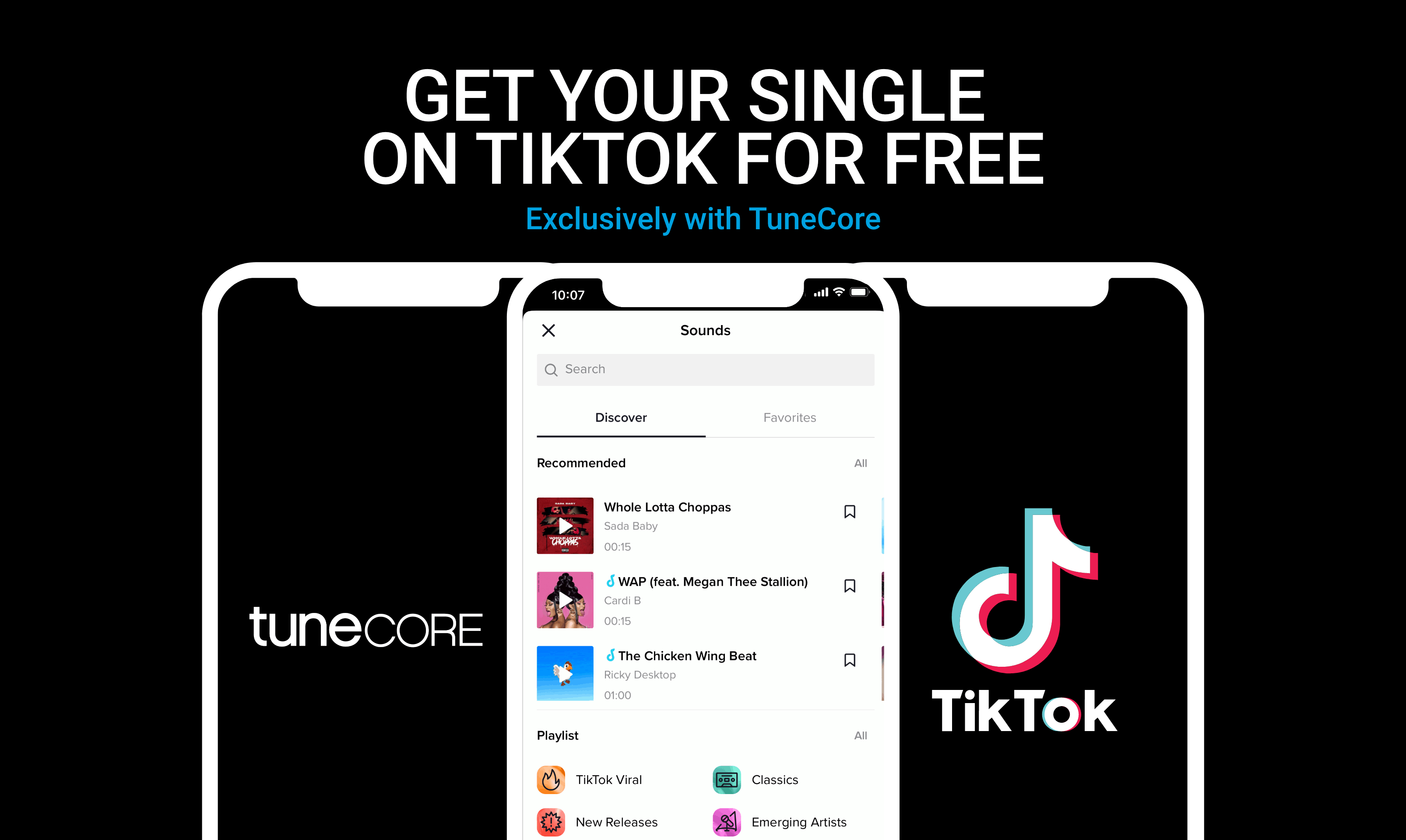 Music promotion platform, TikTok and TuneCore app on smartphone screen, digital music marketing, single release, social media music distribution, music streaming, music industry tools, music marketing strategies.