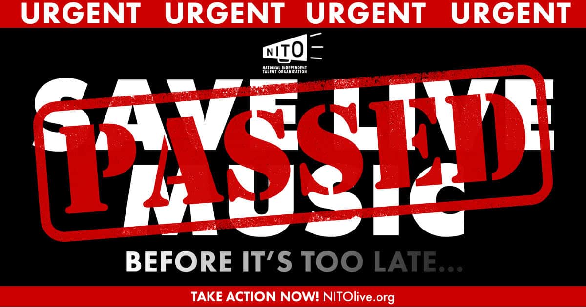 Passported pandemic warning alert graphic with urgent message and organization logo for digital marketing and public health awareness.