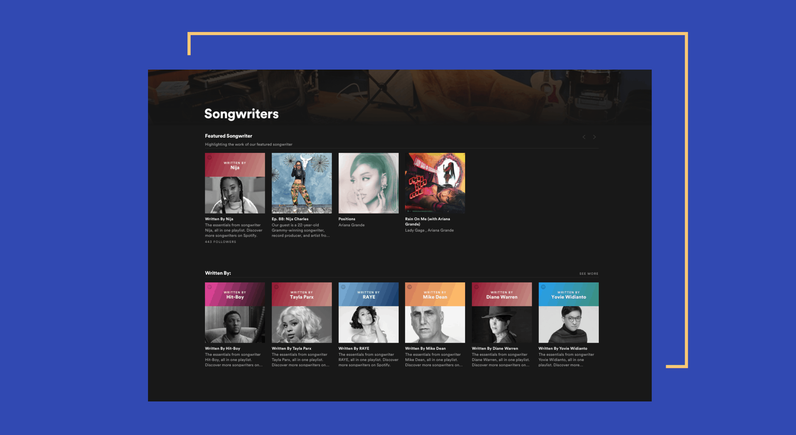 Songwriter profile page on Hypebot featuring artist highlights and music industry news, showcasing top songwriters and their latest work for music marketing and promotion strategies.