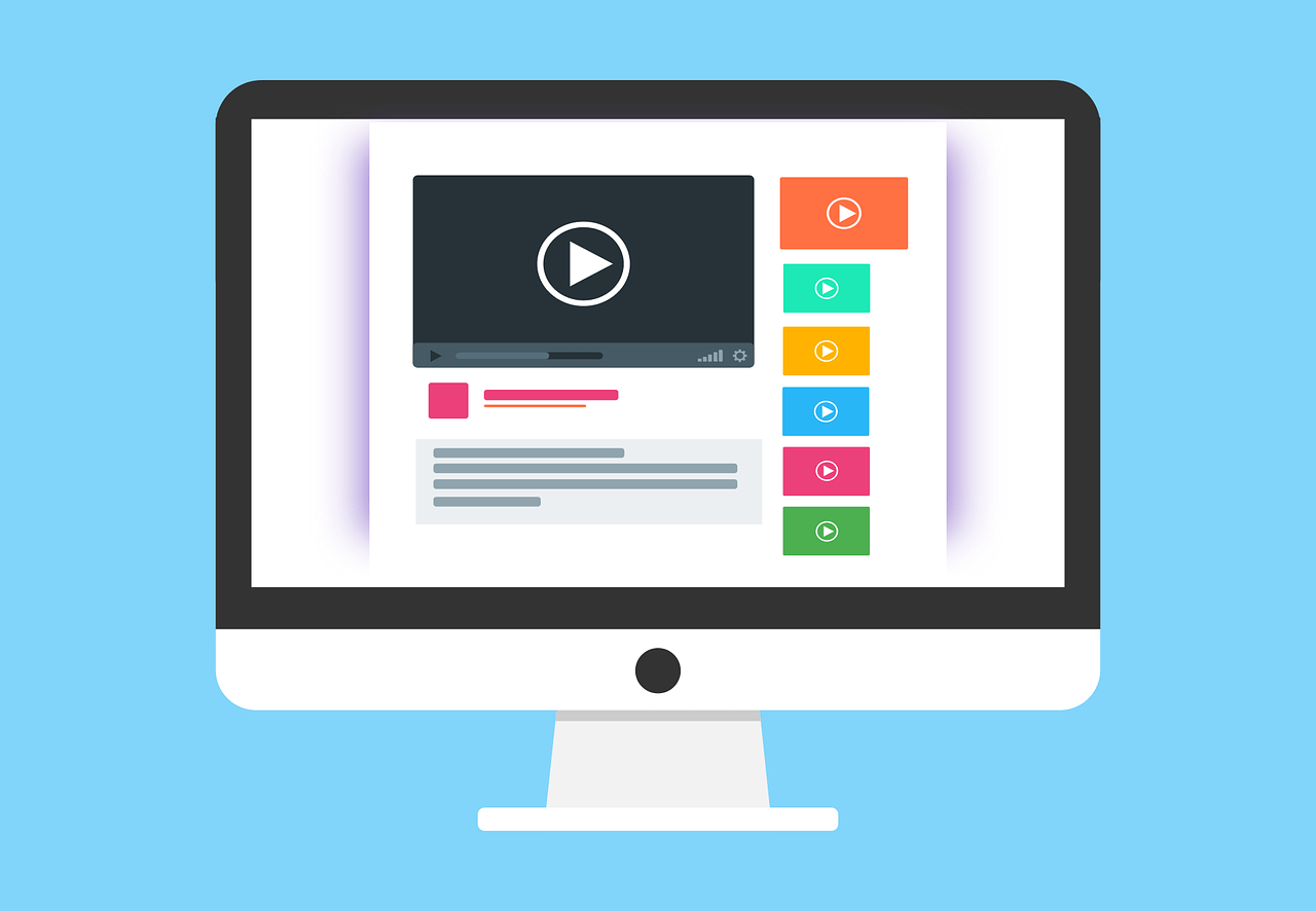 Video marketing strategy on computer screen for music industry insights and digital content creation.