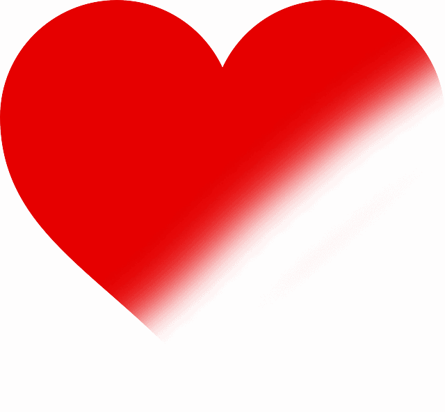 Heart illustration, digital art of a red heart with a modern design, symbolic of love and emotion, perfect for social media, marketing, or Valentine's Day themes.