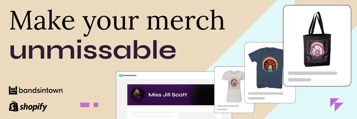 Make your merchandise stand out with customized branding solutions, including t-shirts, tote bags, and online store integration for artists and musicians.