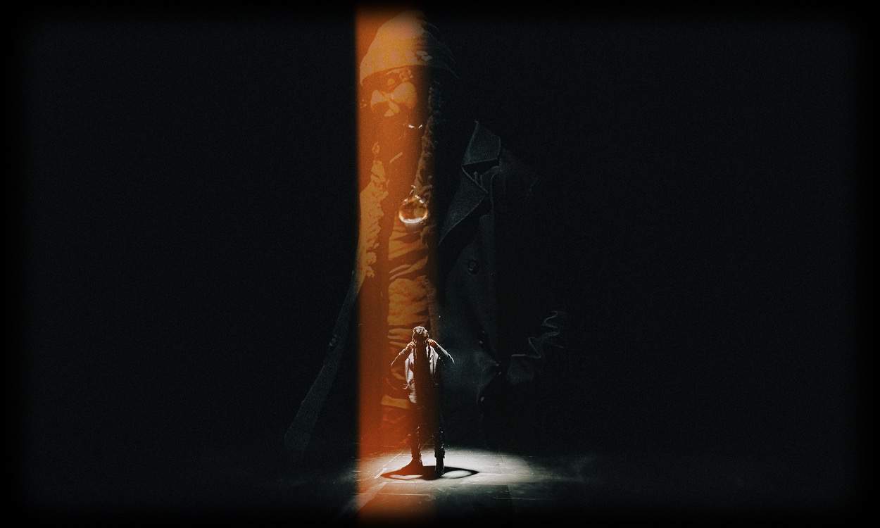 Mysterious musician silhouette on stage with dramatic lighting and dark background, emphasizing music industry trends and live performance atmosphere for music promotion and entertainment content.