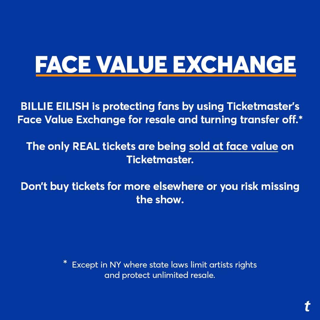 Ticketmaster Face Value Exchange caps resales at face value