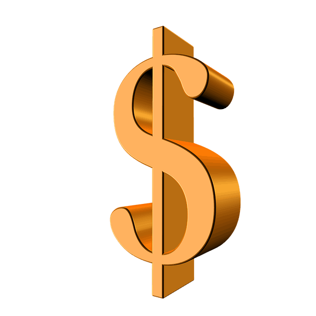 $ sign in a 3D gold style representing finance, money, or currency concepts.