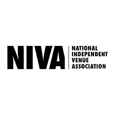 NIVA logo representing the National Independent Venue Association, supporting independent music venues, promoting live music, and industry advocacy.
