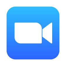 Zoom video conferencing app icon on digital device screen.
