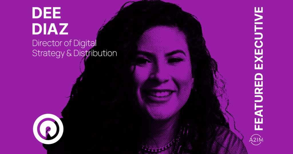Dee Diaz, Director of Digital Strategy & Distribution at Hypebot, featured executive image for music industry insights and digital marketing expertise.