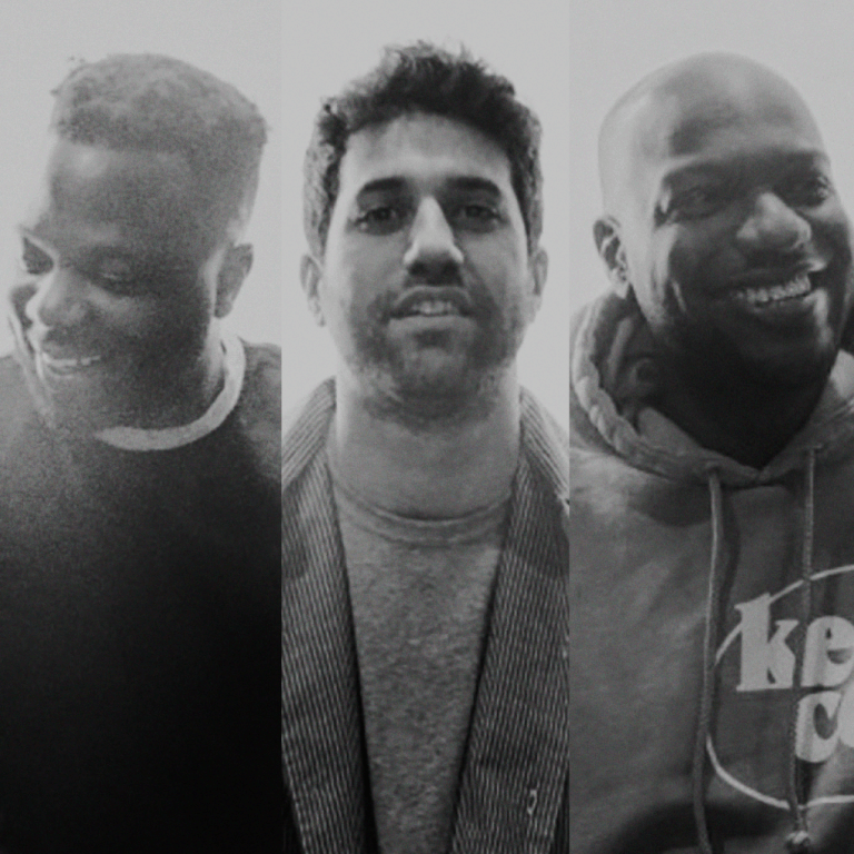 Young diverse men smiling, close-up portrait for music industry networking and collaboration, featuring artists, producers, and entrepreneurs at Hypebot.