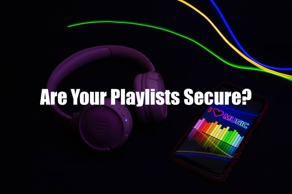 Secure music playlist encryption and cybersecurity for music apps, digital streaming security, protecting online music libraries.