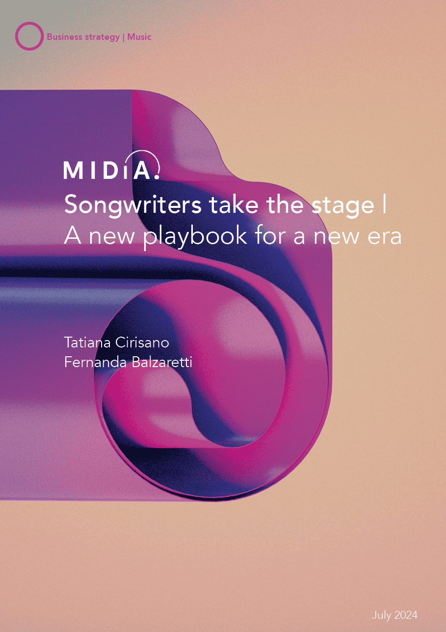 Creative digital music industry playbook for songwriters and composers, innovative perspective on music creation, MIDA project, Tatiana Cirisano and Fernanda Balzaretti, July 2024.