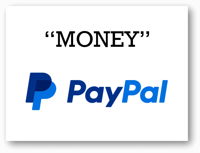 Money PayPal logo digital payment online transaction concept.