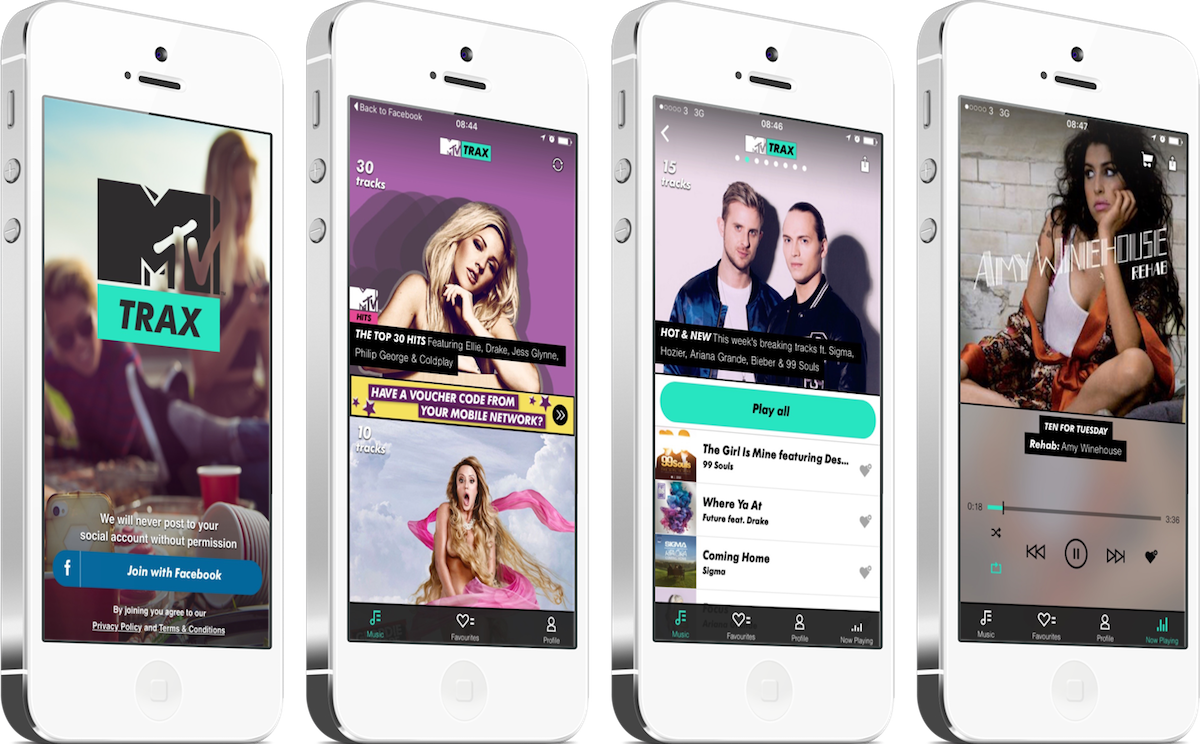 MTV Trax screens