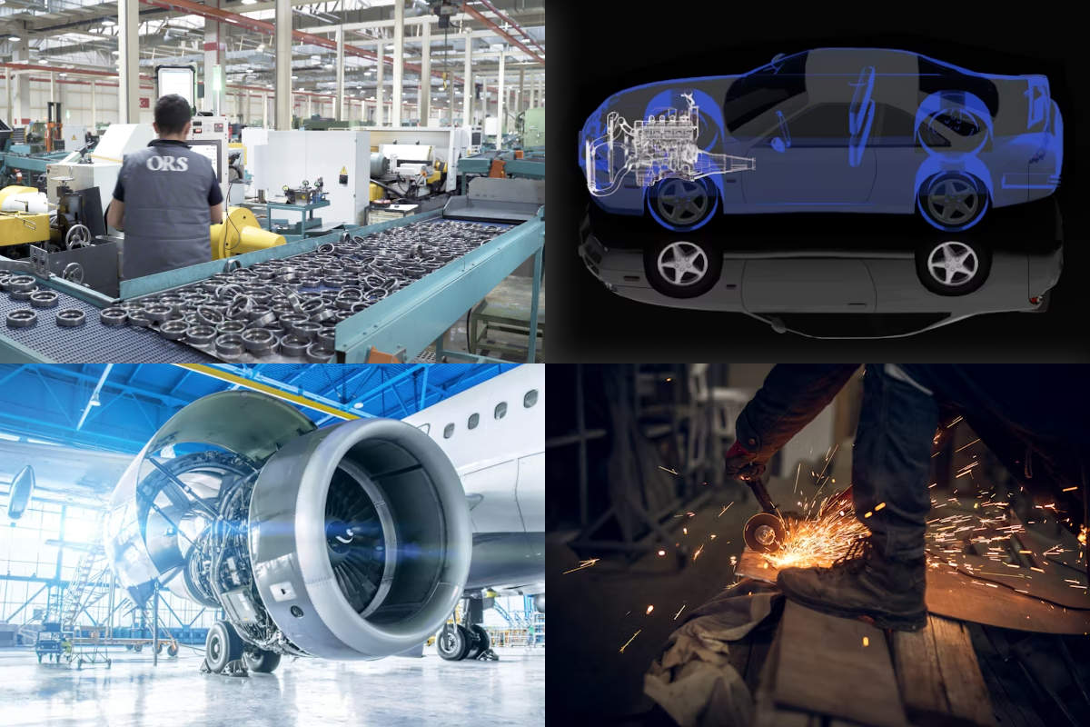 Cylindrical grinding industry applications | 원통 연삭 산업 적용 분야 ⓒ Unsplash