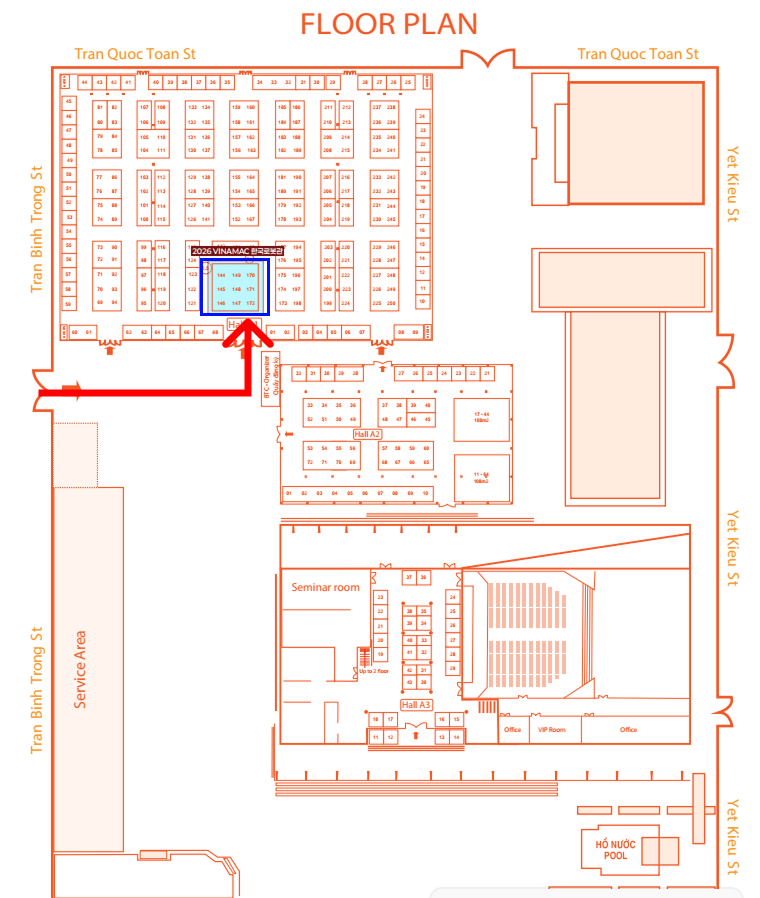 ORSKOREA Booth Location| 오알에스코리아 부스 위치  