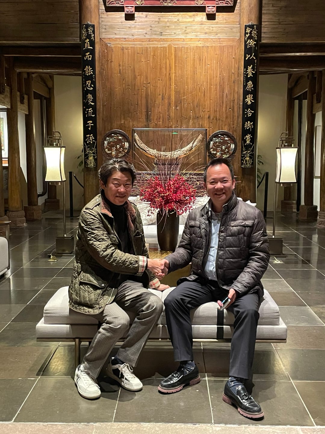 ORSKOREA Managing Director Mr. SHIM and Junlang Precision President Mr. Colin ⓒ ORSKOREA 오알에스코리아