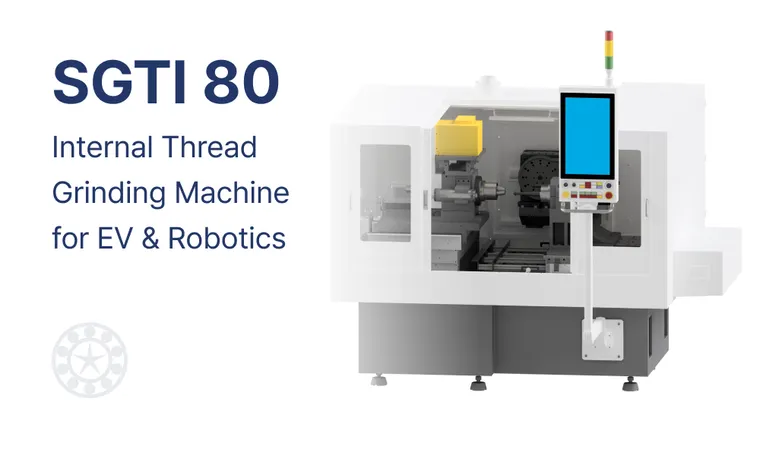 Internal Thread Grinding Machine for EV & Robotics | 전기차·로봇 정밀 부품용 내경나사연삭기 SGTI 80