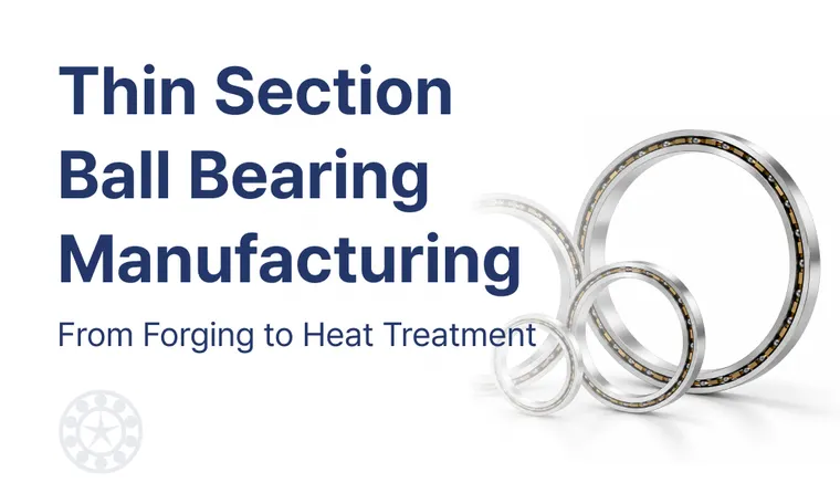 Thin Section Ball Bearing Manufacturing: From Forging to Heat Treatment 박형 볼 베어링 제조 공정: 단조부터 열처리까지 | Bearing Insight EP.2
