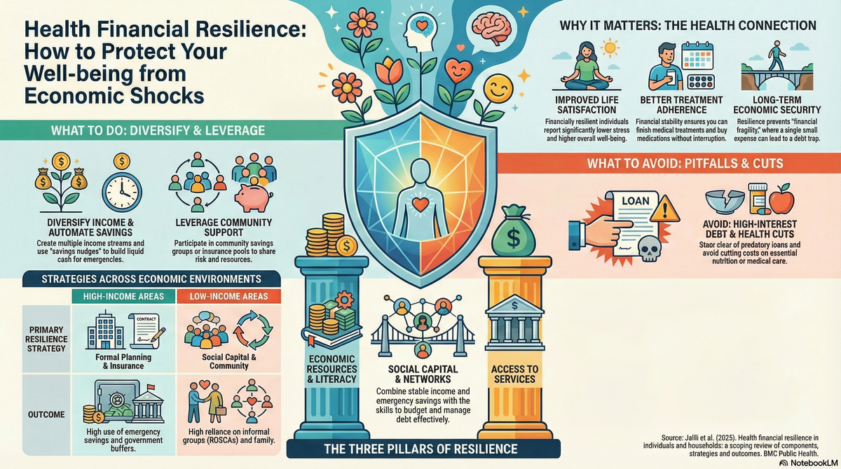Surviving the Unexpected: What "Health financial resilience in individuals and households: a scoping review of components, strategies and outcomes" Teaches Us About Money and Well-Being