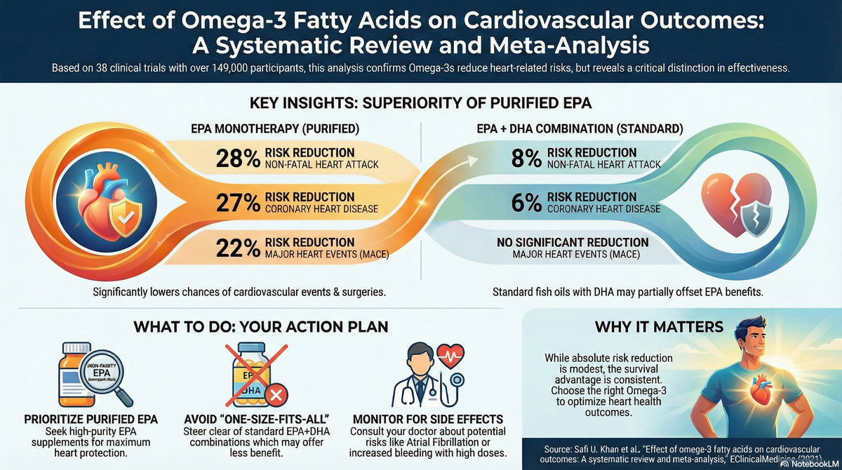 Protect Your Heart: Why the Type of Fish Oil Matters — A Look at the "Effect of omega-3 fatty acids on cardiovascular outcomes: A systematic review and meta-analysis"