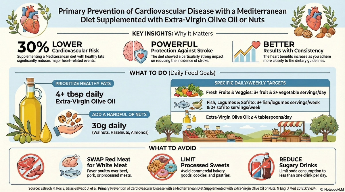 Eat Fat, Save Your Heart: The Science Behind "Primary Prevention of Cardiovascular Disease with a Mediterranean Diet Supplemented with Extra-Virgin Olive Oil or Nuts"