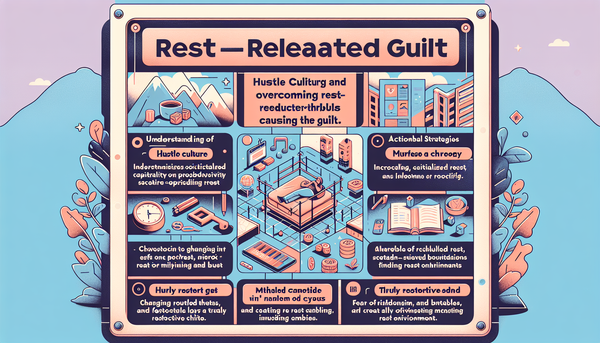 How to Rest Without Feeling Guilty