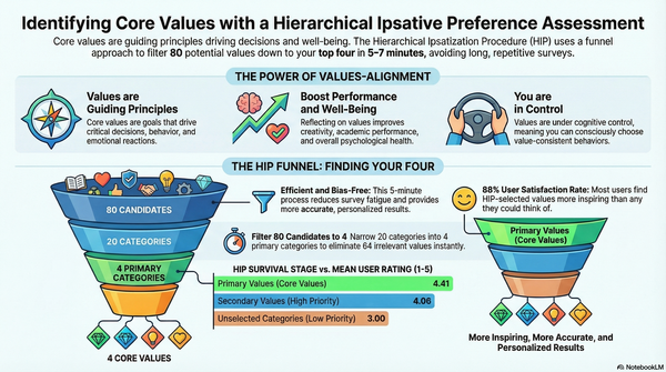 Finding Your North Star: Identifying Core Values with a Hierarchical Ipsative Preference Assessment