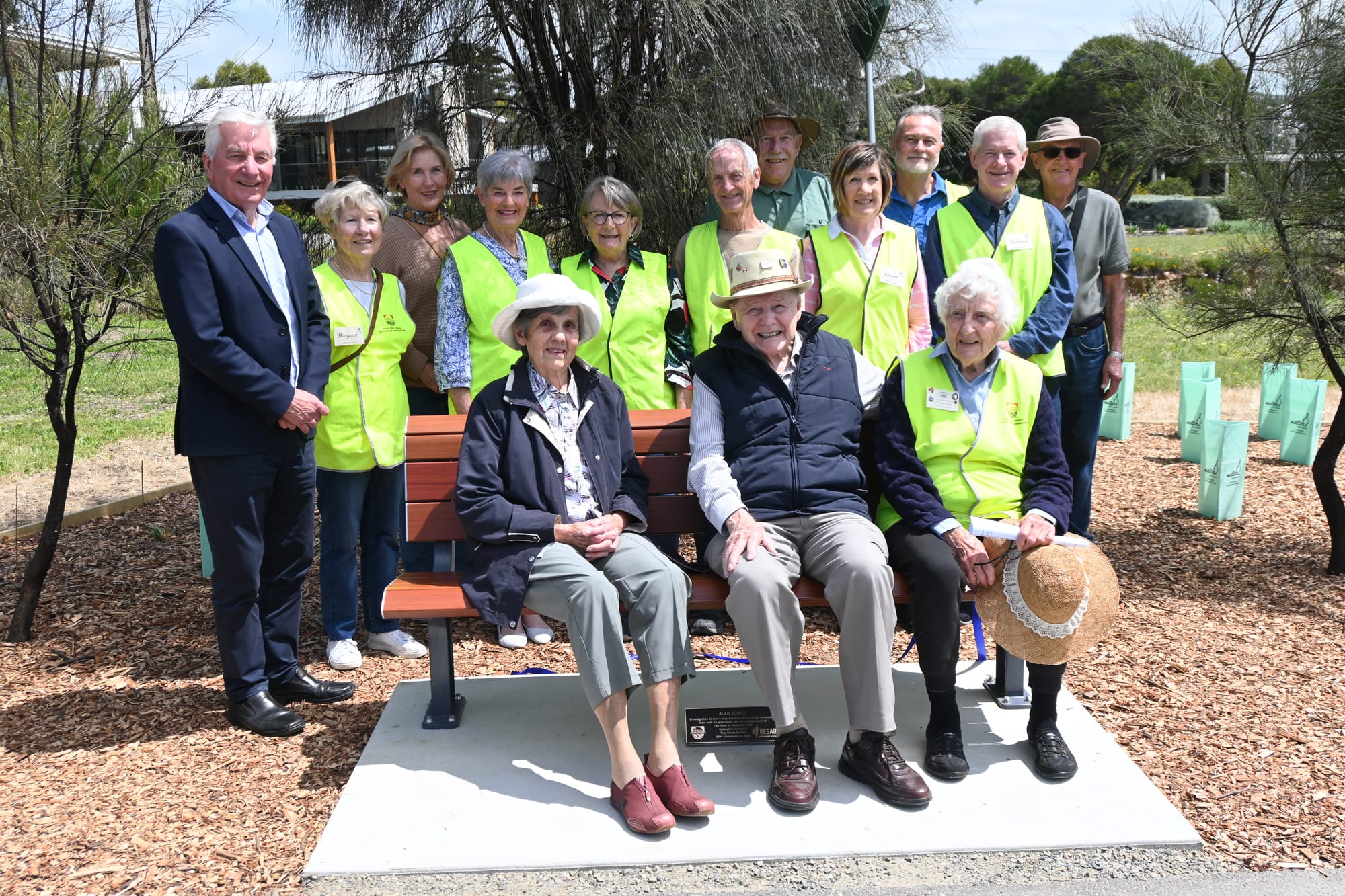 VOLUNTEER HONOURED: Take a seat in ‘tidy town’