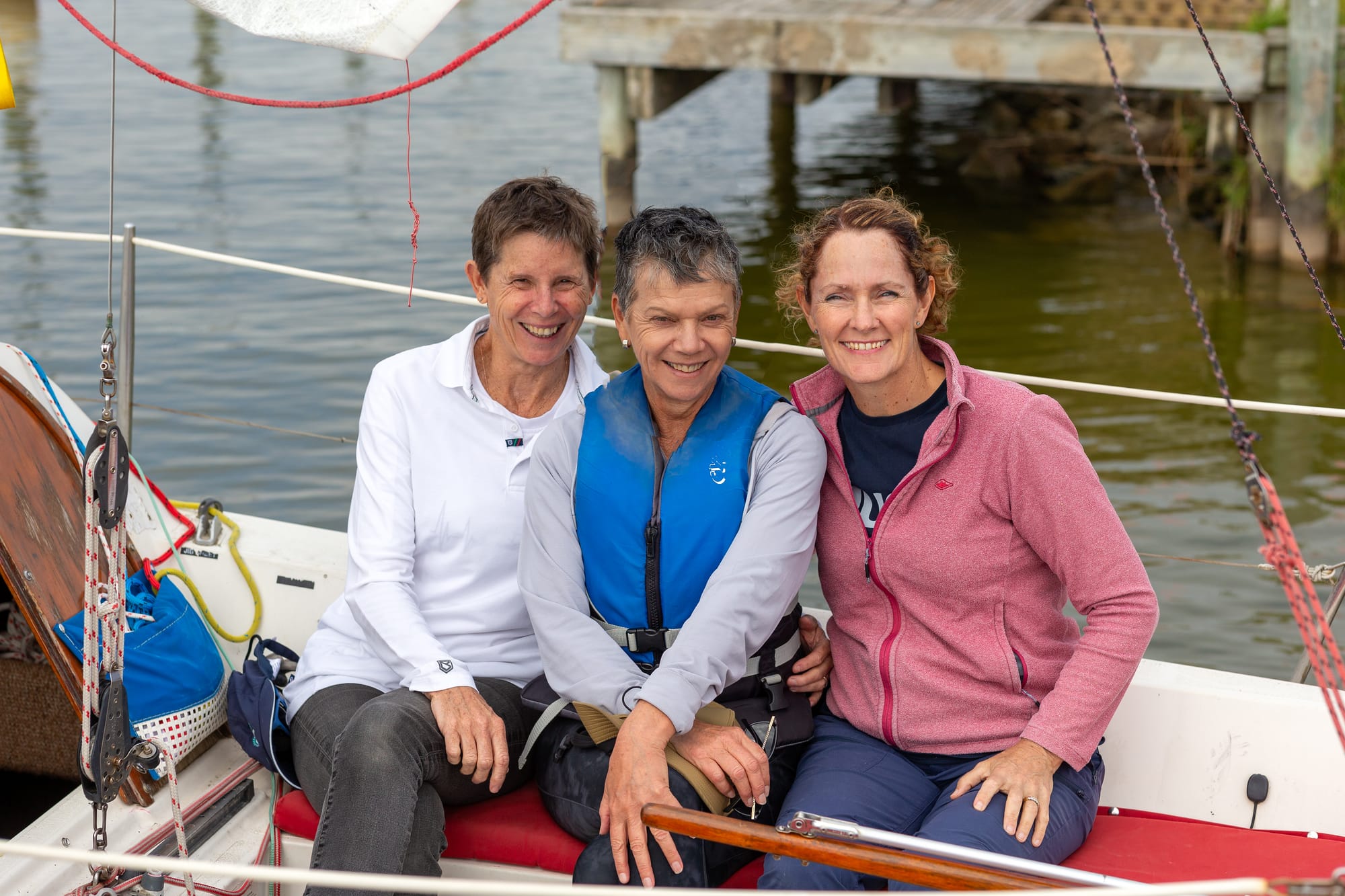 Women on board for a regatta