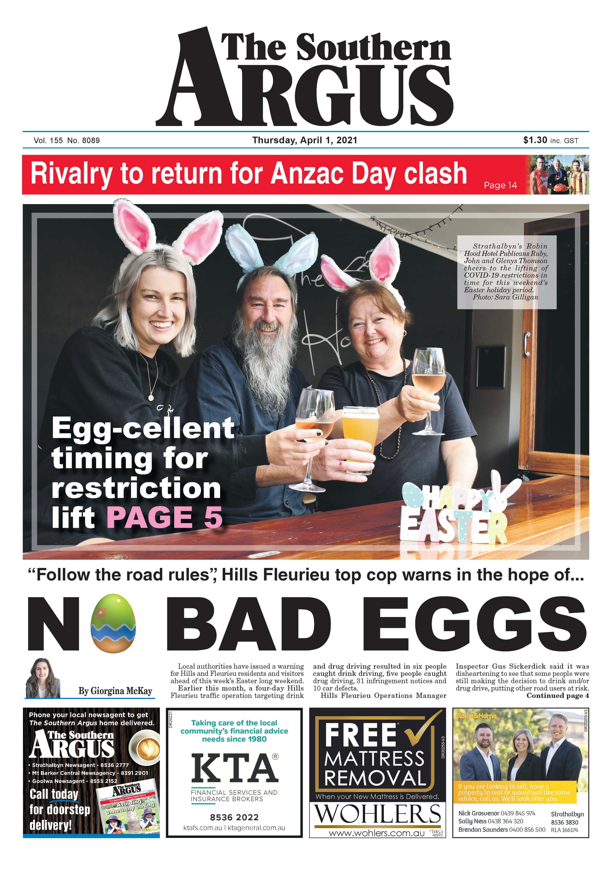 The Southern Argus - April 1, 2021
