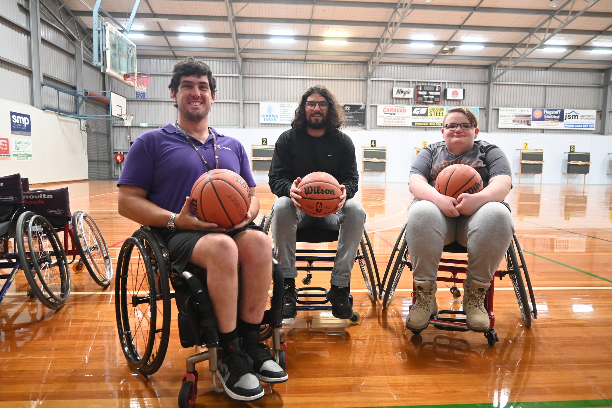 NOTHING BUT NET: Goolwa hosts wheelchair basketball session