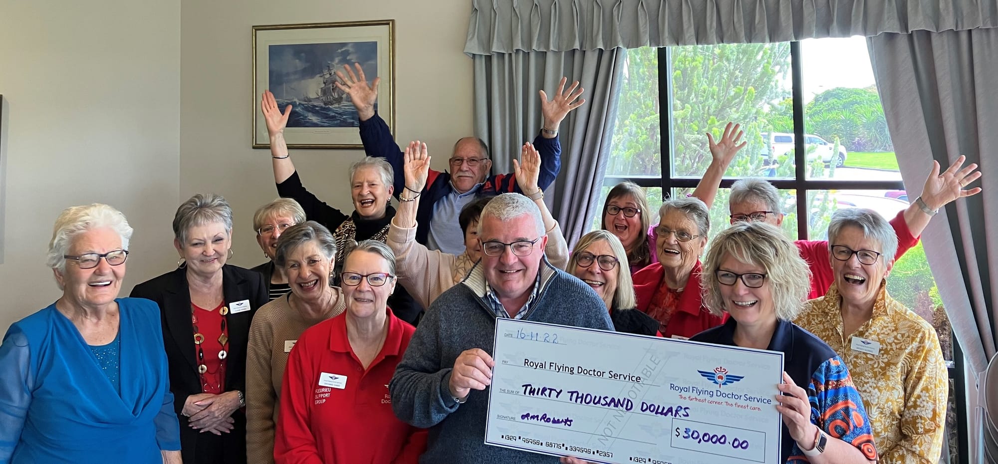 Fleurieu group donates $30,000 to Royal Flying Doctor Service