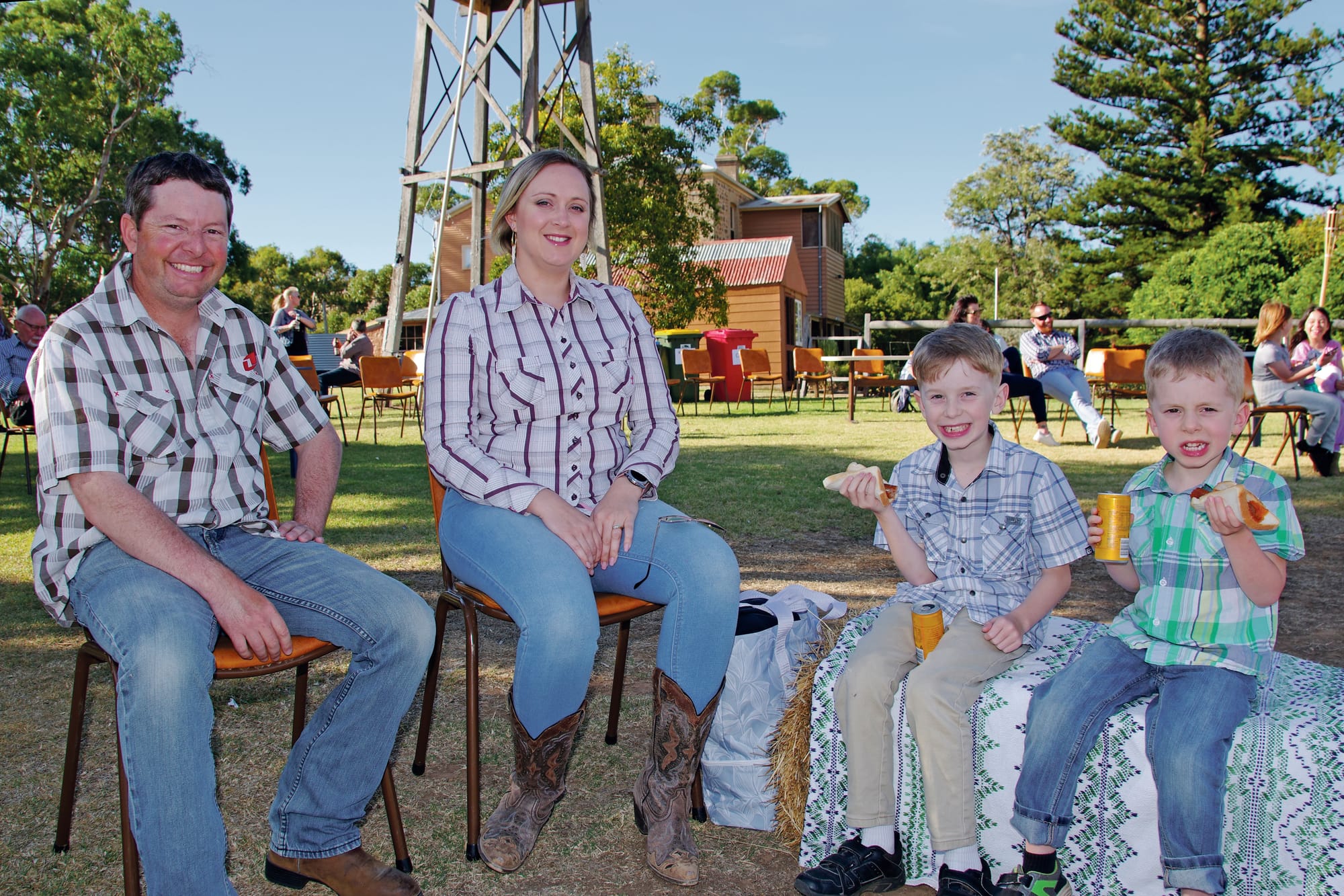 YEEHAW: partners spun at barn dance
